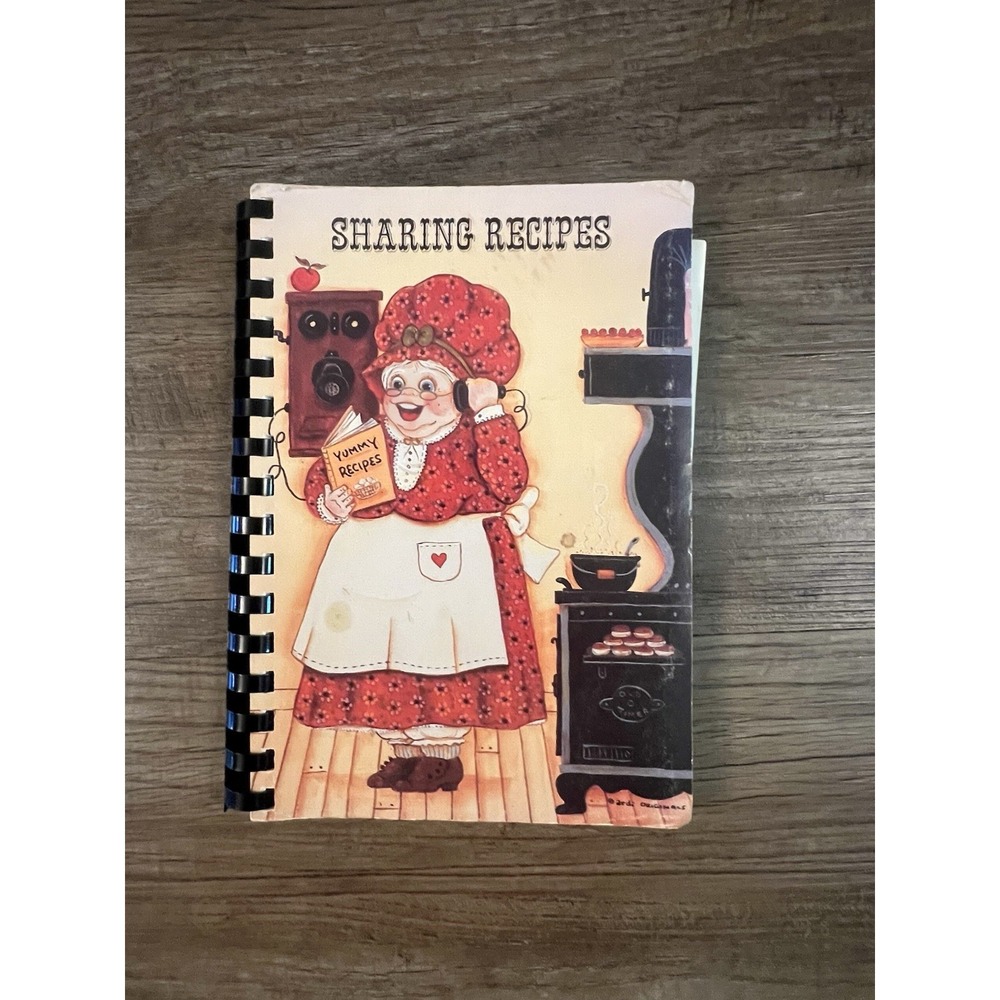 SHARING RECIPES Vintage Compilation Church Cookbook 1985 Ohio